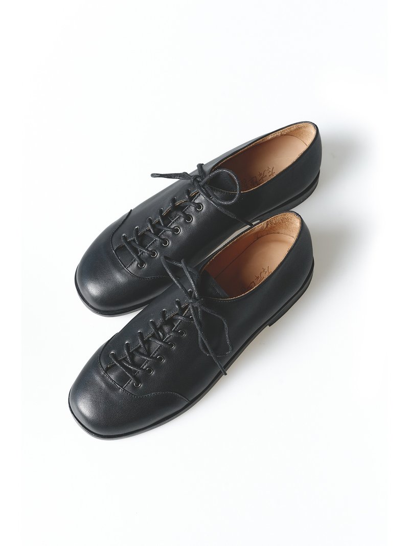 复古文青 法国小牛皮皮鞋 休闲鞋 - 其他女款皮鞋 - 其他材质 黑色