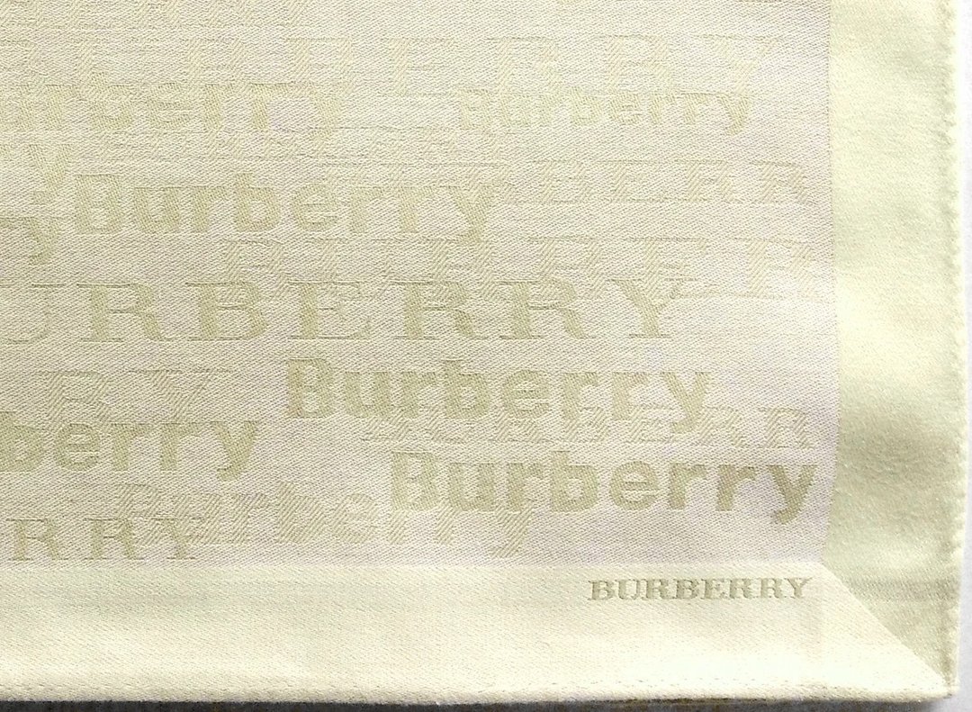 Burberry 古董手帕 口袋巾 织纹标志 18.5 x 18.5 英寸 - 手帕/方巾 - 棉 黄色