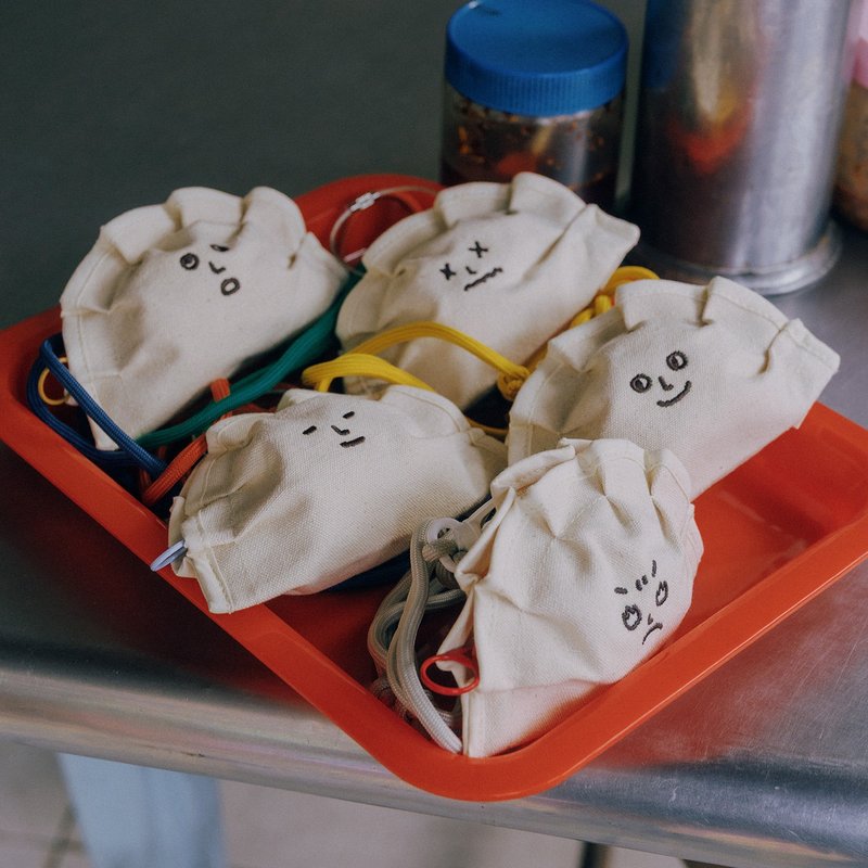 小水饺零钱包/小废包 (附背带) - 零钱包 - 其他材质 白色