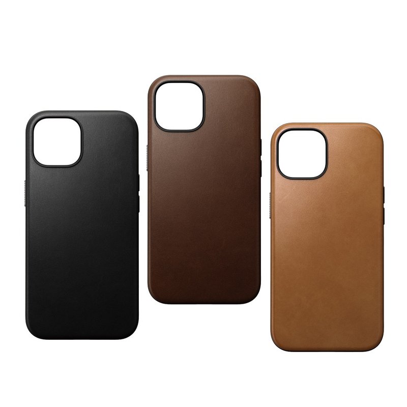 【美国NOMAD】严选Classic皮革保护壳-iPhone 15 (6.1) - 手机壳/手机套 - 真皮 黑色