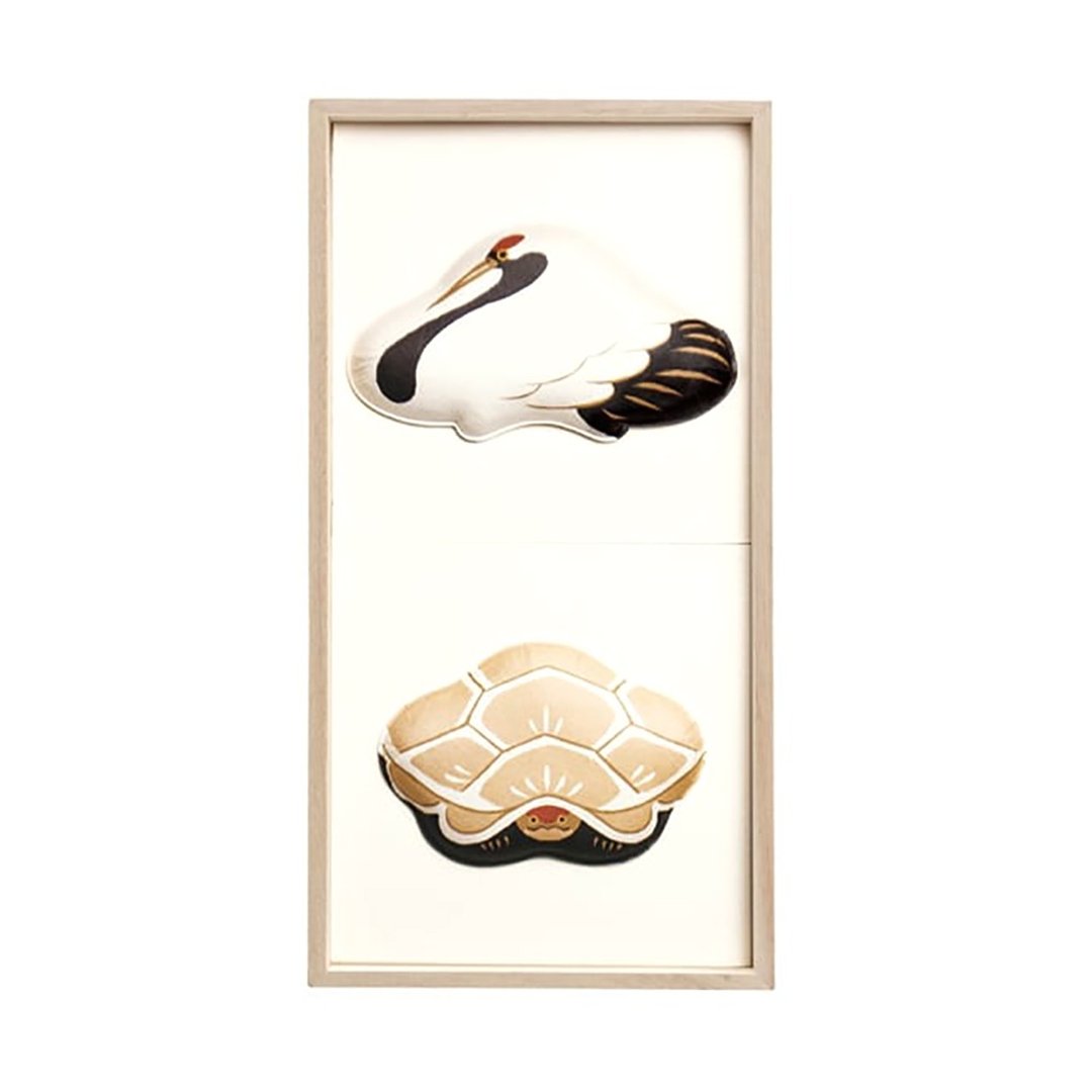 Washi Wall Decoration - Fukura, 2 kinds of Crane & Turtle, Vertical orientation - 墙贴/壁贴 - 纸 