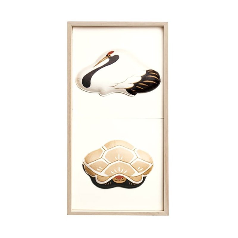 Washi Wall Decoration - Fukura, 2 kinds of Crane & Turtle, Vertical orientation - 墙贴/壁贴 - 纸 
