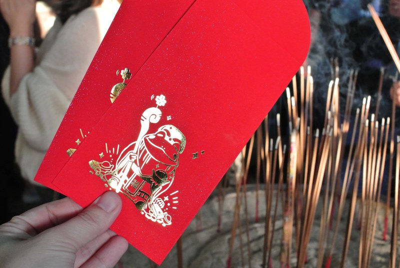 过炉烫金红包 | 土地公呱呱-2入、3入、6入 - 红包/春联 - 纸 红色