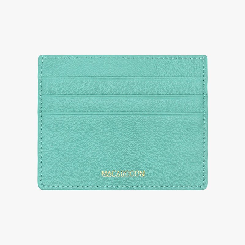 定制化礼物意大利真皮蒂芬尼蓝绿色卡片套 钱包 卡包__01378 - 皮夹/钱包 - 真皮 绿色