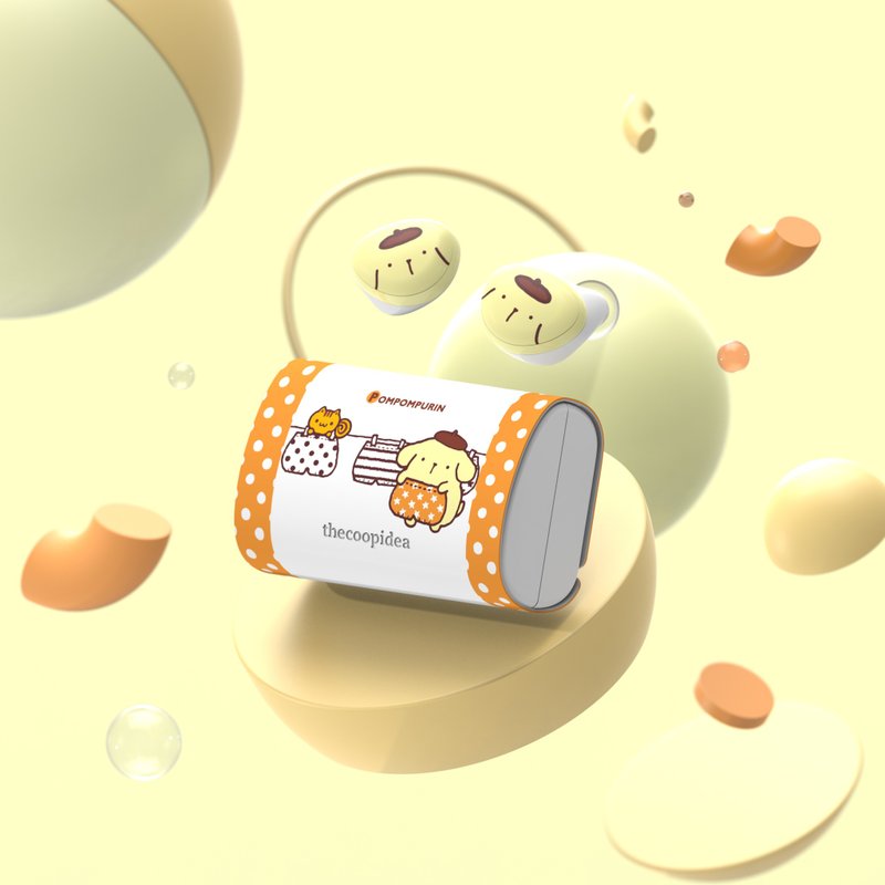 thecoopidea x POMPOMPURIN BEANS+ 真无线蓝牙耳机 - 耳机收纳 - 其他材质 卡其色