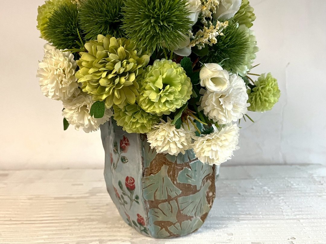 六面花漾造型花瓶_陶制花器花皿 - 花瓶/陶器 - 陶 多色