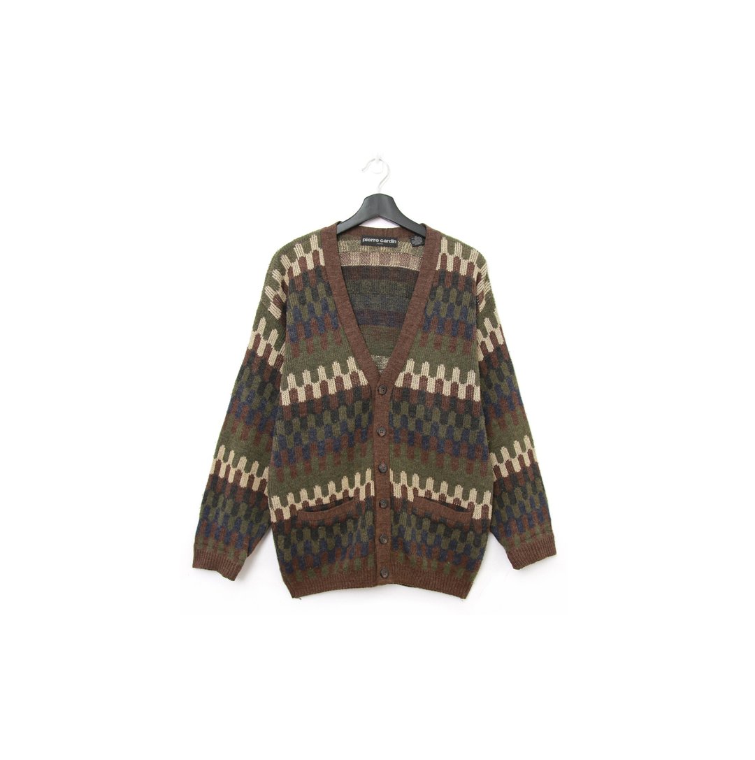 Back to Green-复古毛衣 抹茶巧克力 开襟针织 vintage sweater - 女装针织衫/毛衣 - 羊毛 