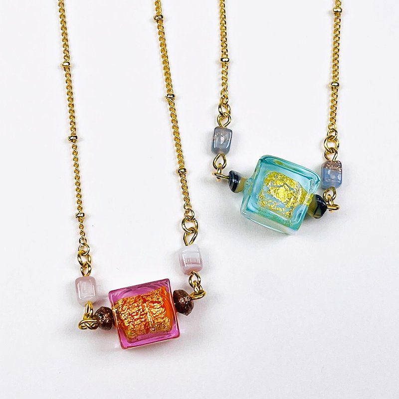 平安金锁 - 项链 - 24k 金 