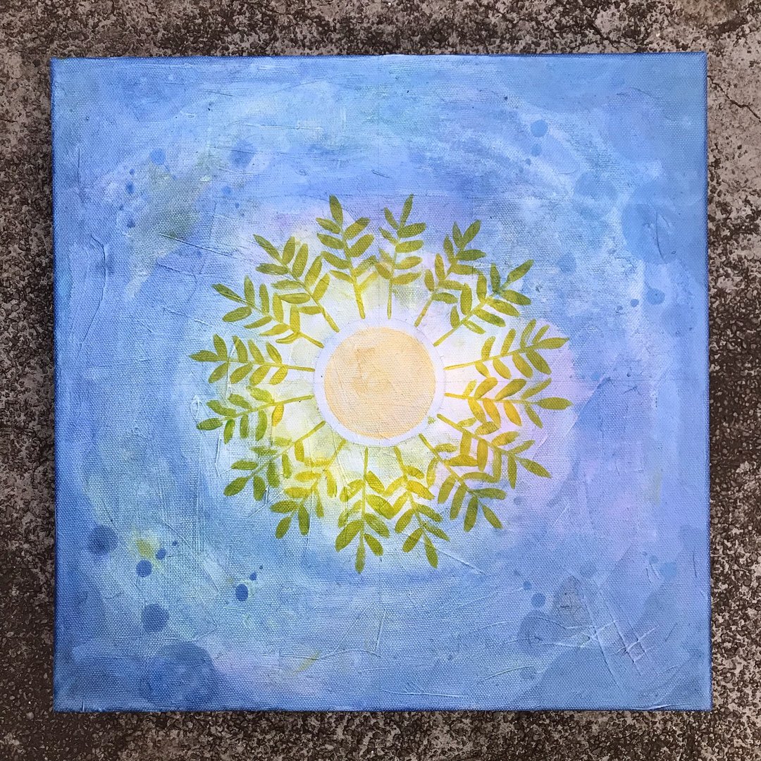 海晶晶/手绘 曼陀罗 装饰 宇宙之力 爱之语 和谐波 - 海报/装饰画/版画 - 棉 蓝色