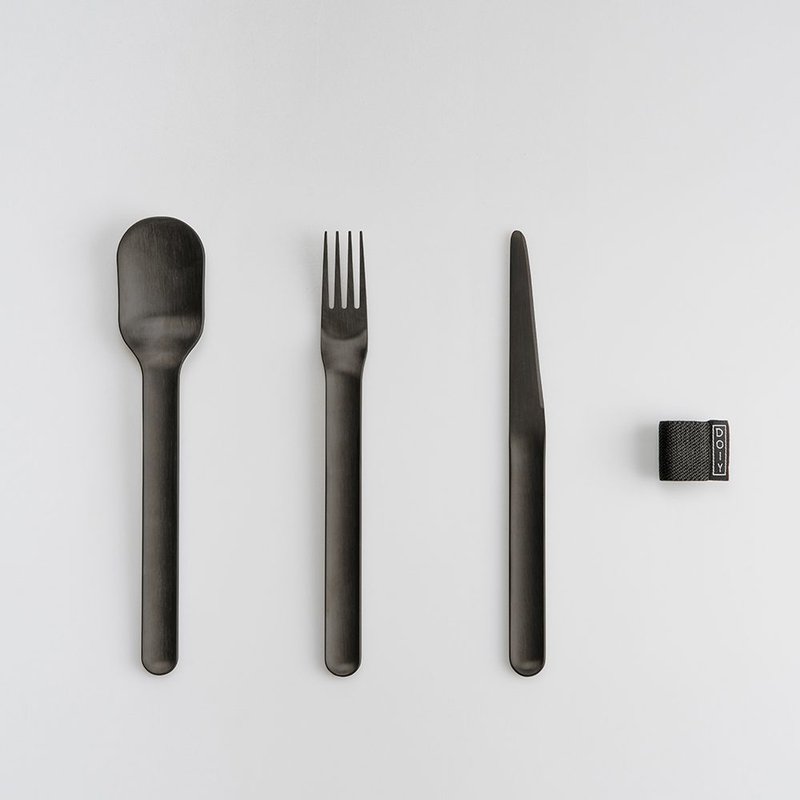 黑潮不锈钢餐具组/刀叉匙组合 - 餐刀/叉/匙组合 - 不锈钢 黑色