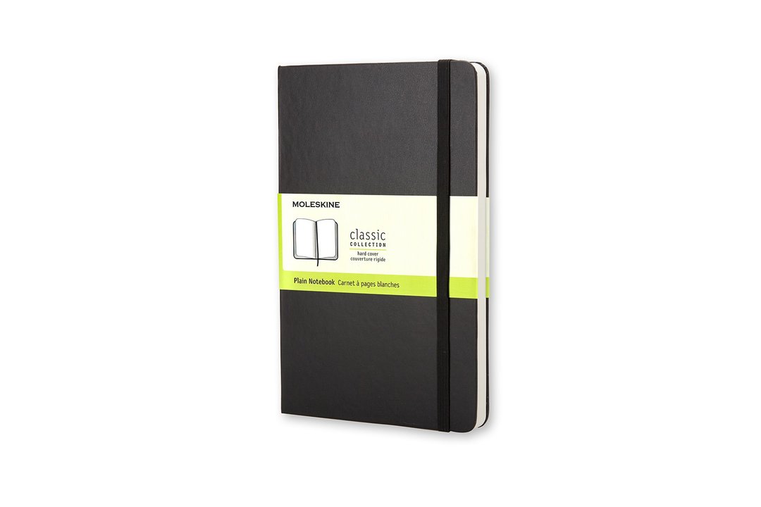 _勿上架_MOLESKINE 经典黑色硬壳笔记本 - L - 空白 - 烫金服务 - 笔记本/手帐 - 纸 黑色