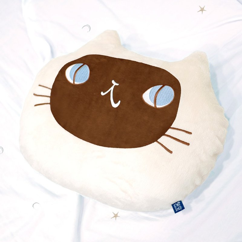 吸猫猫抱枕 /Luna暹罗猫 - 枕头/抱枕 - 其他人造纤维 卡其色