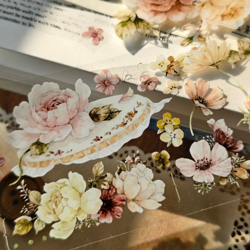 半溪月 和纸胶带花卉 PET 和纸胶带 - 纸胶带 - 其他材质 紫色