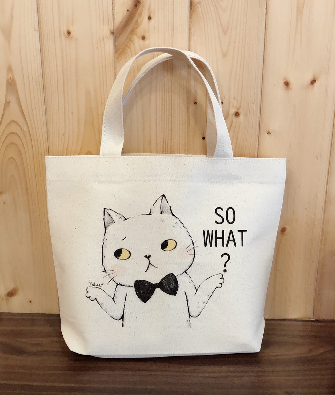 so what cat 猫咪帆布袋 小提袋 - 手提包/手提袋 - 棉．麻 