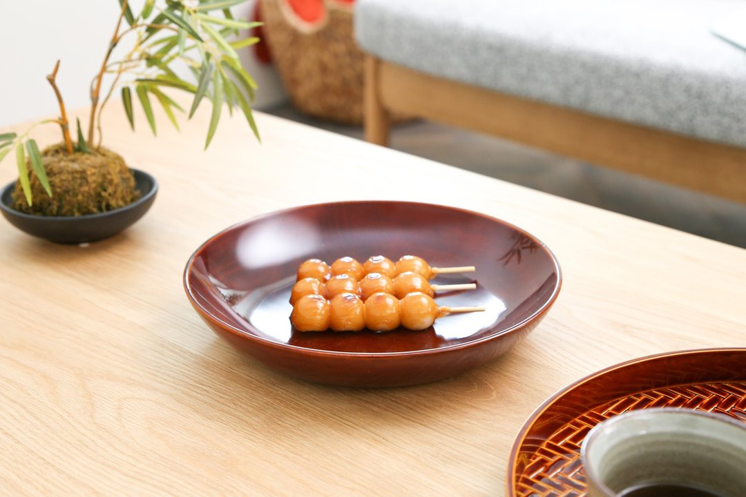 飞驒春庆 福寿漆器店 盛盘 - 盘子/餐盘/盘架 - 木头 咖啡色