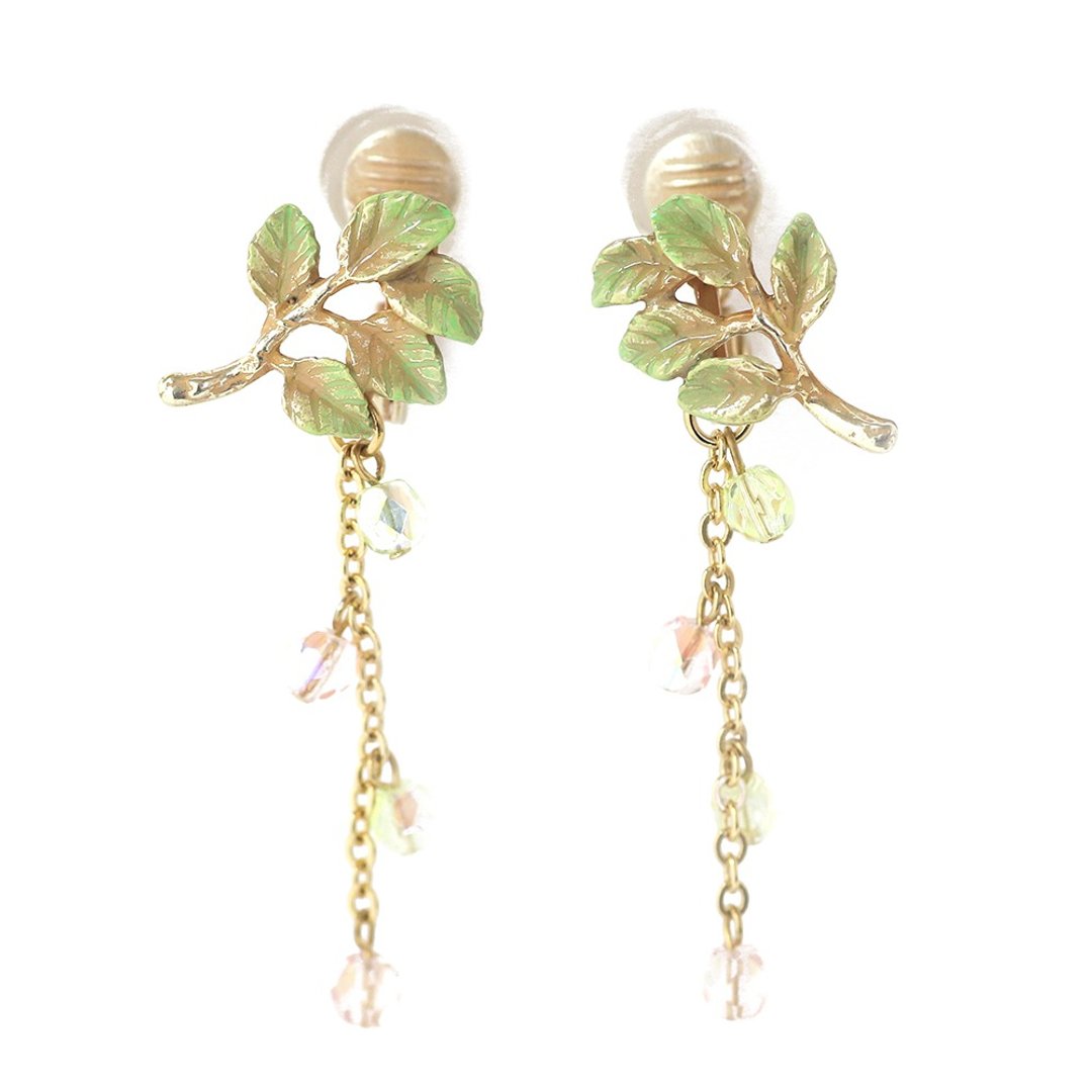 Sunbeams Clip-On Shimmering Sunshine EA154 - 胸针 - 其他金属 绿色