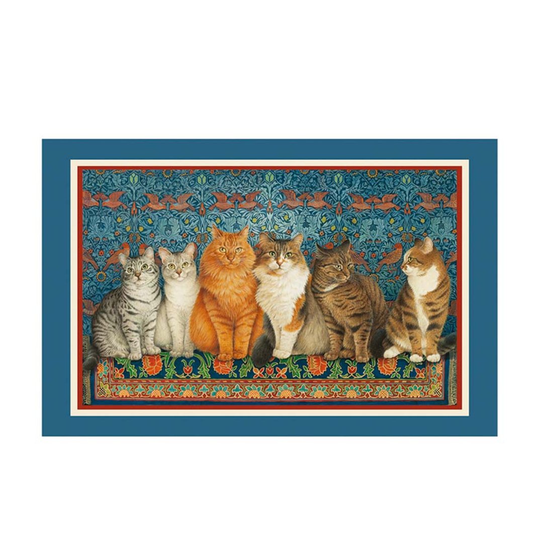 英国 RK | Lesley Anne Ivory猫 70*48cm茶巾 - 厨房用具 - 棉 蓝色