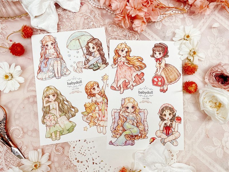 *娃娃 - 贴纸 - 纸 