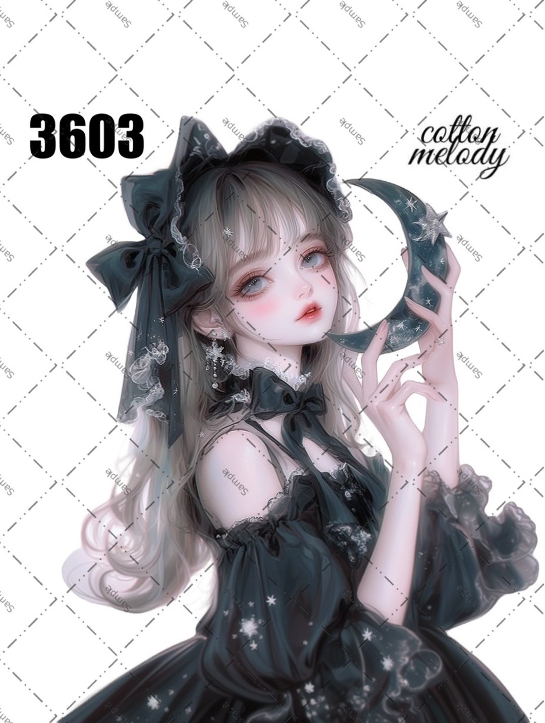 original sticker no.3603 人物贴纸 原创贴纸 原创人物贴纸 装饰贴纸 cotton melody - 贴纸 - 纸 