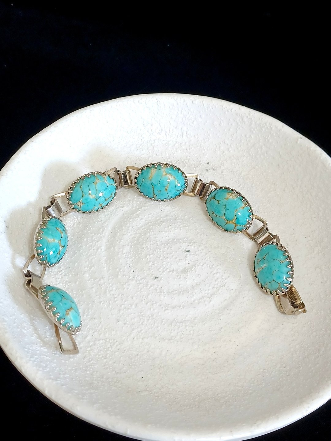 vintage jewelry  典雅仿绿松石 手链 - 手链/手环 - 其他金属 