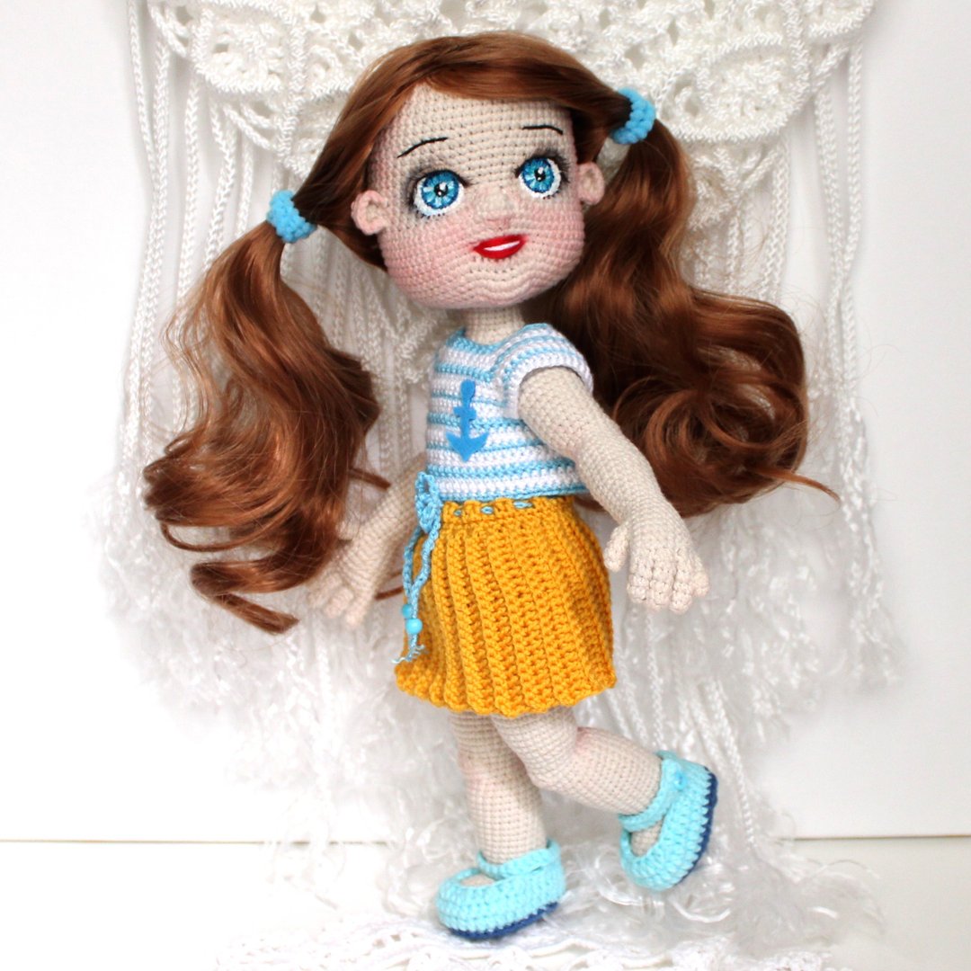 Personalized doll gift for girl Handmade doll removable clothes - 玩偶/公仔 - 其他材质 多色