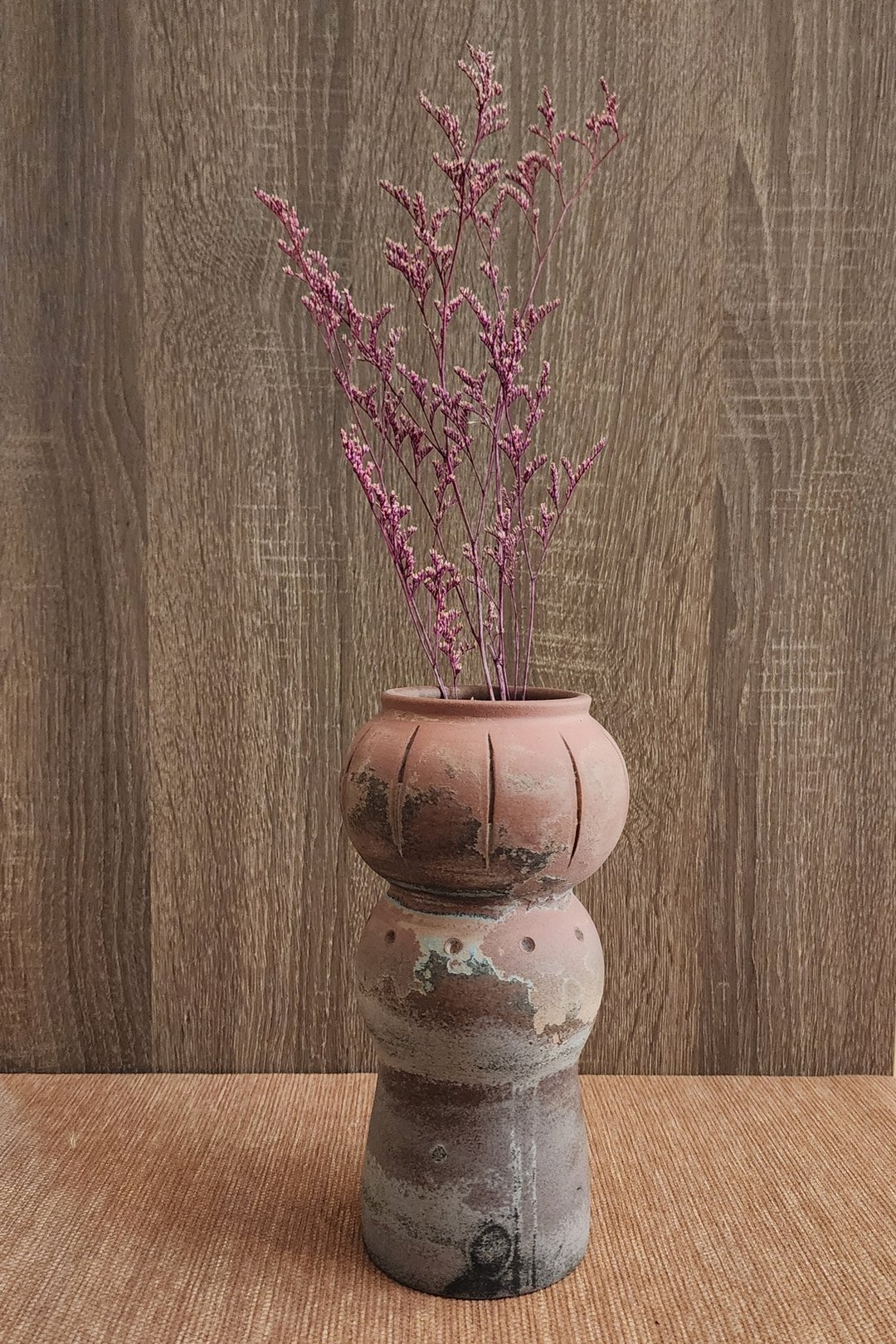 水蚀花器 - 花瓶/陶器 - 瓷 红色