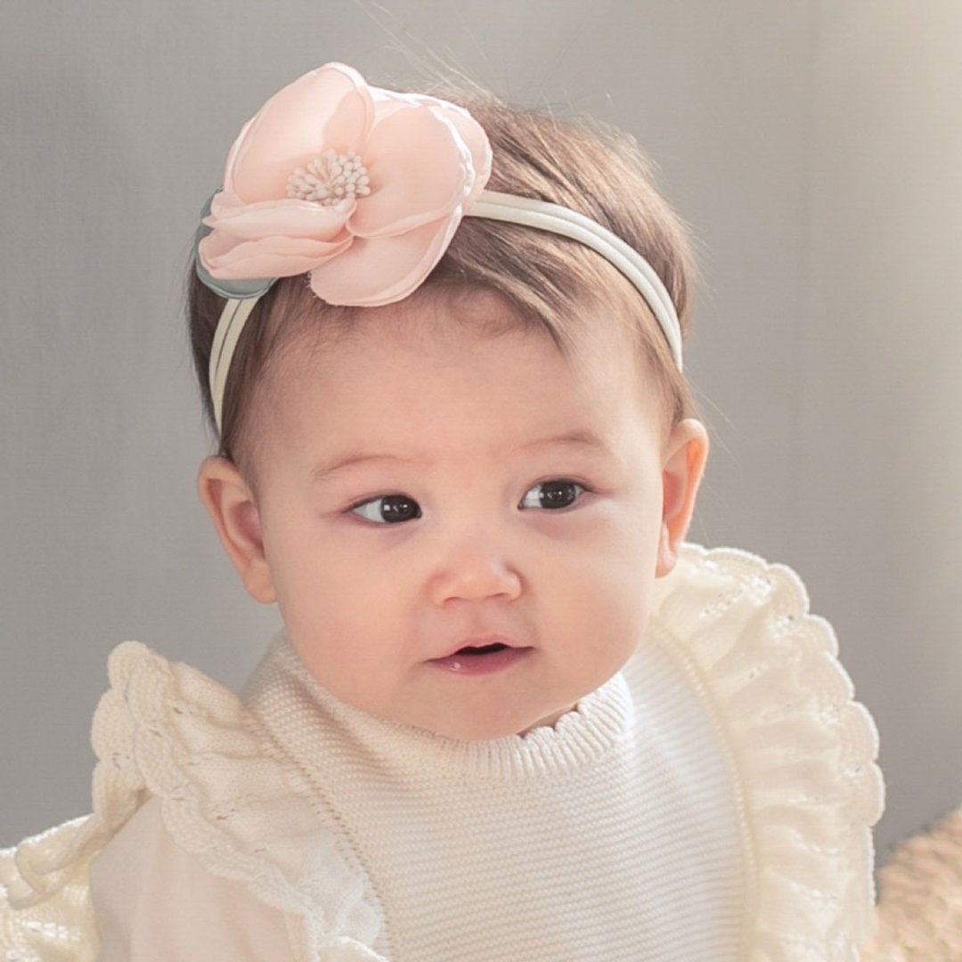 Happy Prince韩国制 Ellie蕾丝花朵女婴儿童发带 - 婴儿帽/发带 - 聚酯纤维 多色