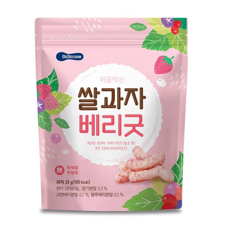 韩国【BEBECOOK】宝膳 幼儿米棒-综合莓果(25g) - 其他 - 其他材质 