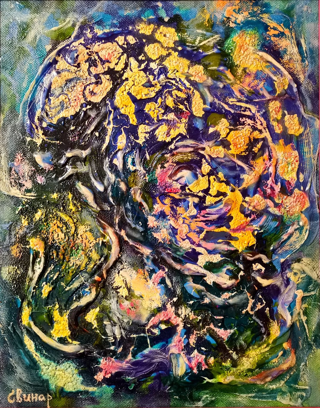 Tree Of Life Oil Painting Abstract Art Original Impasto Artist Svinar Oksana - 其他 - 其他材质 多色