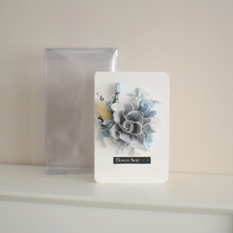 /玫瑰小卡/生日卡片 求婚 教师节 仪式感 伴娘礼 毕业 永生花 - 干燥花/捧花 - 植物．花 多色