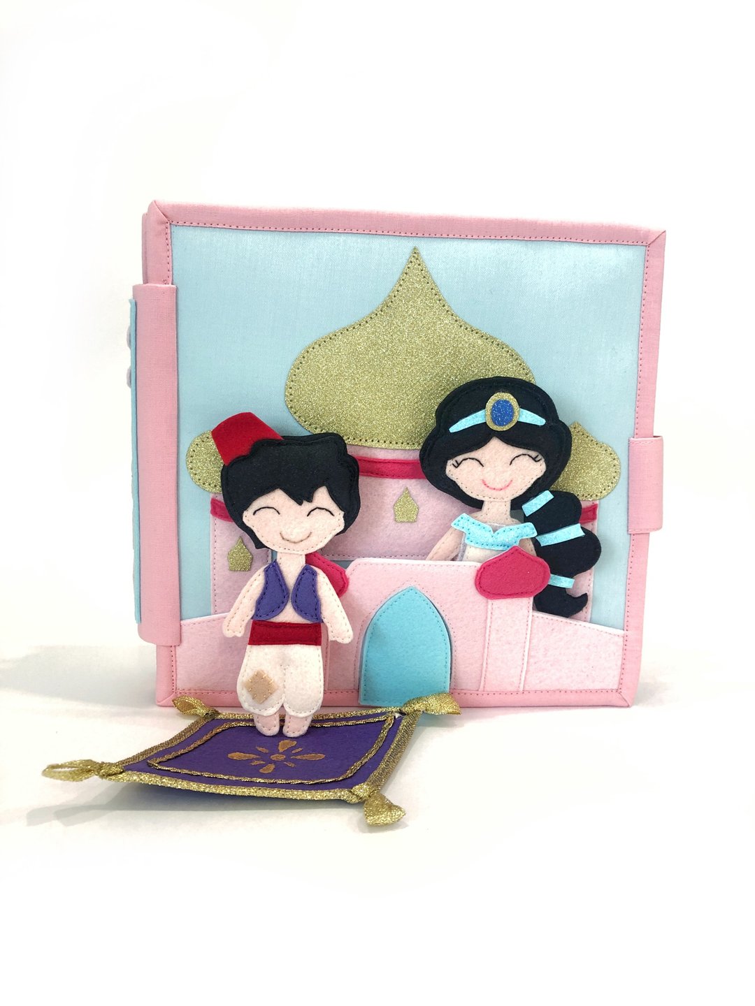Jasmine Quiet book Dollhouse, Arabian Nights fairy tale, Aladdin, Birthday Gift - 玩具/玩偶 - 环保材料 