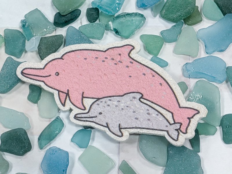 木浆棉洗碗布-白海豚母子对 - 碗盘清洁 - 环保材料 