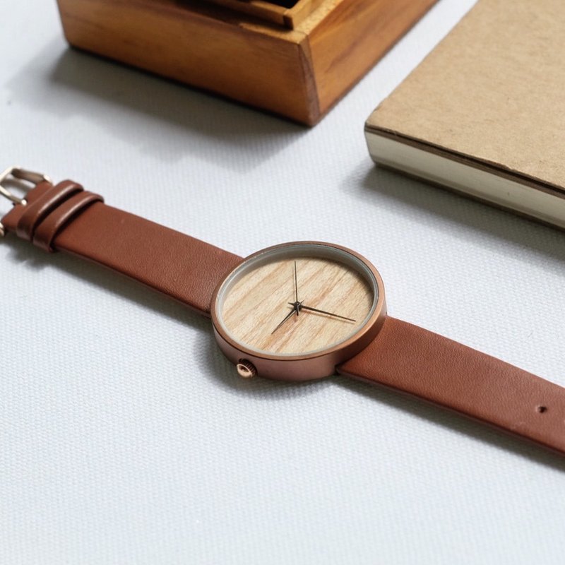 Maple Wood x Chocolate - 女表 - 木头 咖啡色