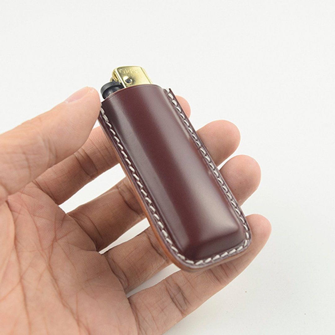 草蜢打火机套马臀皮皮套高级定制 - 收纳用品 - 真皮 黑色