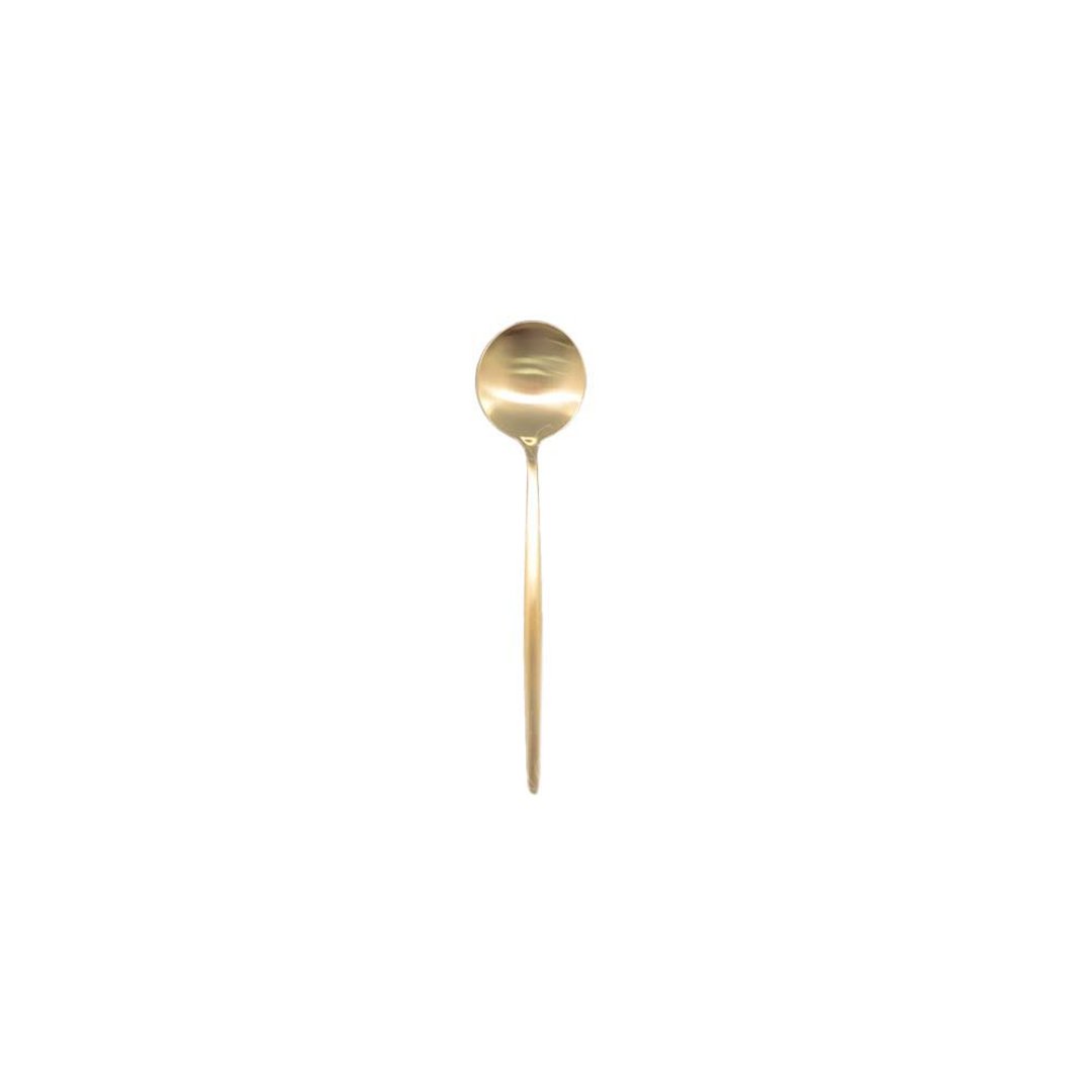 葡萄牙 Cutipol MOON香槟金不锈钢 12CM 咖啡匙 - 餐刀/叉/匙组合 - 不锈钢 金色
