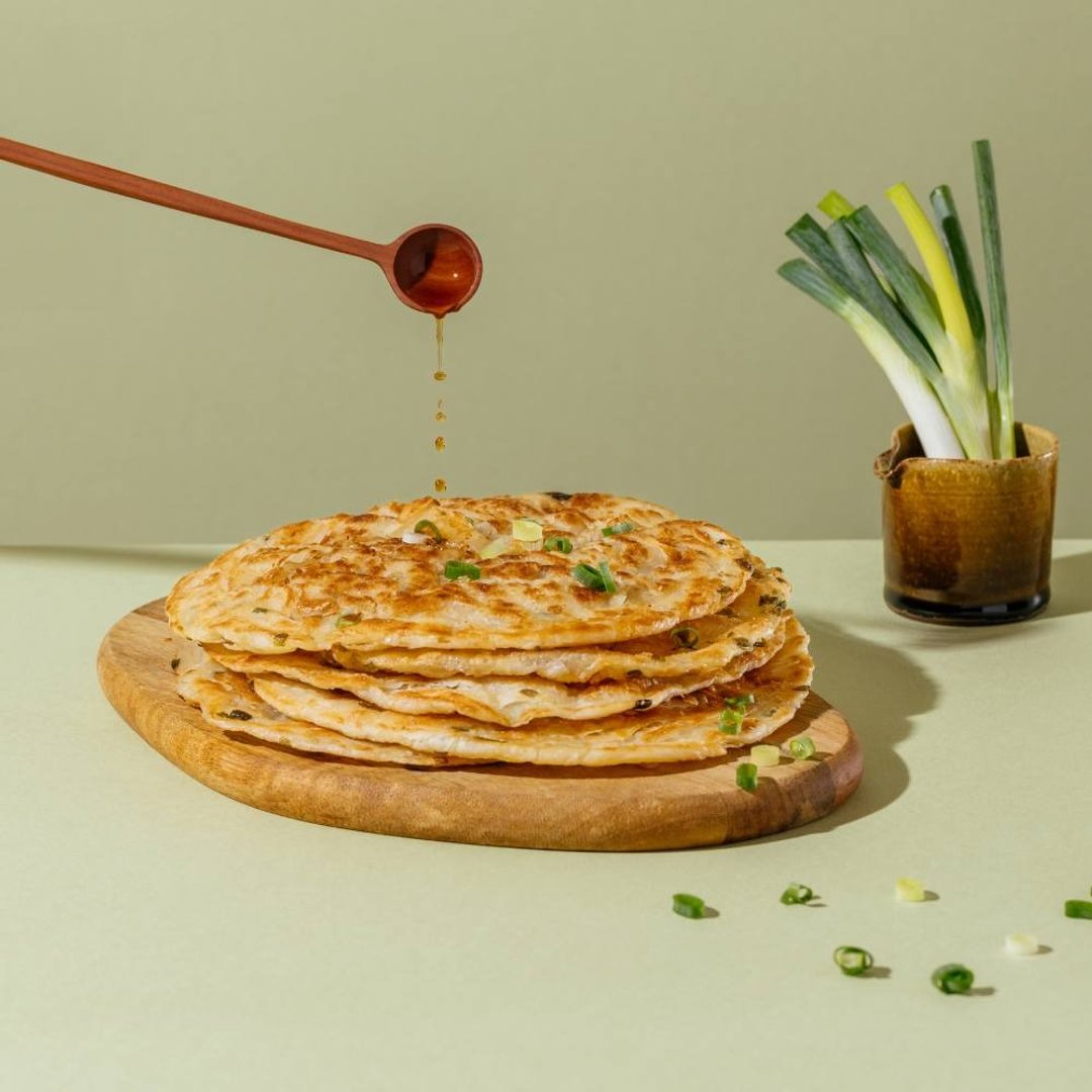 【达人上菜】多葱厚抓饼-2入组  早餐与点心时刻首选 - 熟食小吃 - 其他材质 绿色