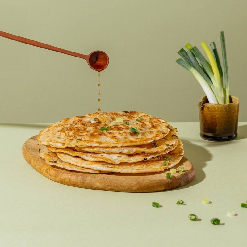 【达人上菜】多葱厚抓饼-2入组  早餐与点心时刻首选 - 熟食小吃 - 其他材质 绿色