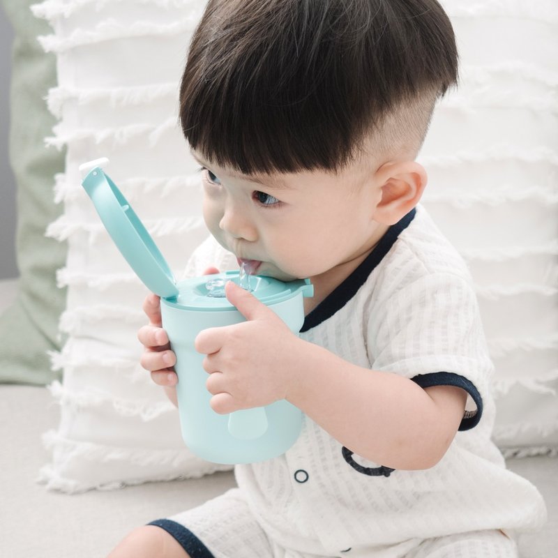 Soufflé 吸管型抗菌不锈钢学习杯 | 首创采用304L不锈钢 - 儿童餐具/餐盘 - 不锈钢 绿色