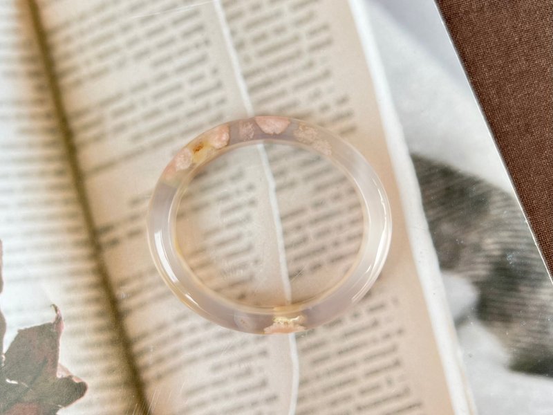 樱花玛瑙手镯(贵妃镯) - 手链/手环 - 水晶 多色