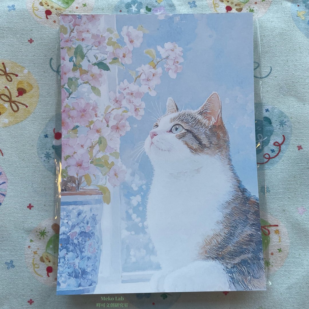 MekoLab咩可文创研究室 猫猫看花 便签 本子可爱可撕无粘性 - 便条纸/标签贴 - 纸 