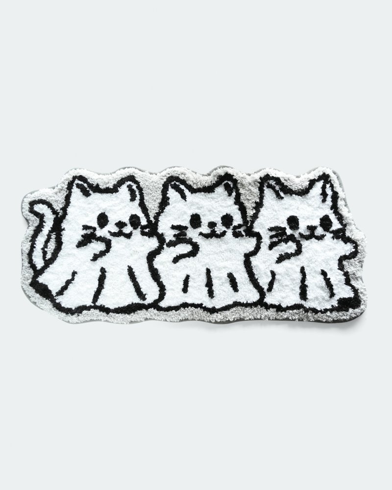 调皮魂出游地毯 - 地垫/地毯 - 其他材质 白色