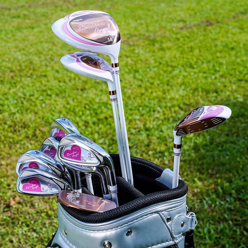【MEGA GOLF】Rainbow Angel粉钻闪耀玫瑰金女杆3W6I1PT赠球袋 - 运动/健身用品 - 其他材质 粉红色