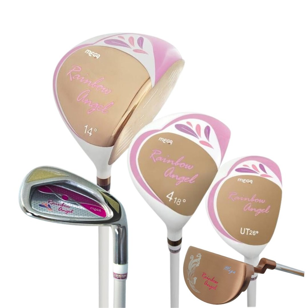 【MEGA GOLF】Rainbow Angel粉钻闪耀玫瑰金女杆3W6I1PT - 运动/健身用品 - 其他材质 粉红色