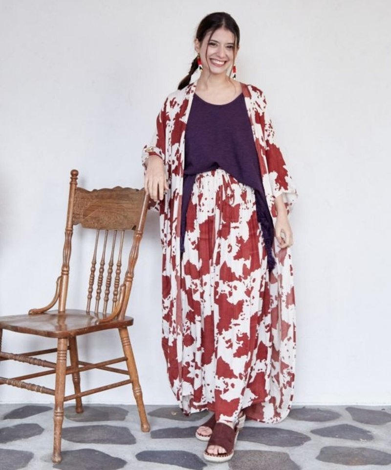 【热门预购】抗UV 动物纹 豹纹长版开襟衫 罩衫(3色) IAC-4285 - 女装休闲/机能外套 - 棉．麻 