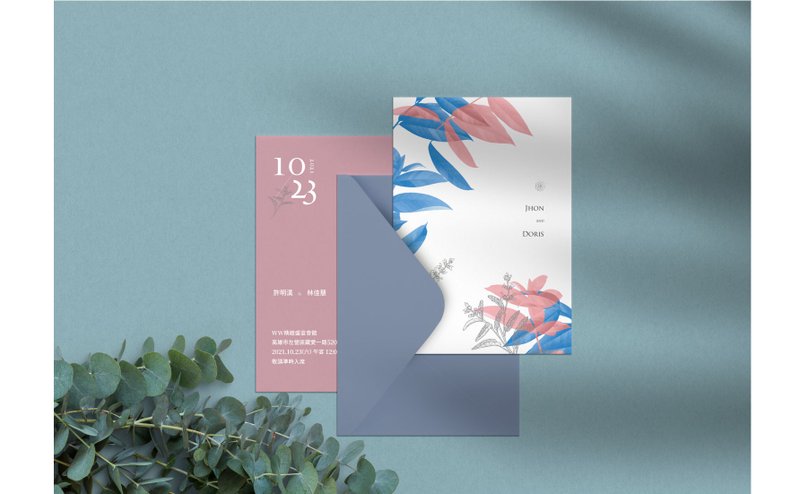 W&W婚卡盛宴-花园no.8喜帖 - 喜帖 - 纸 