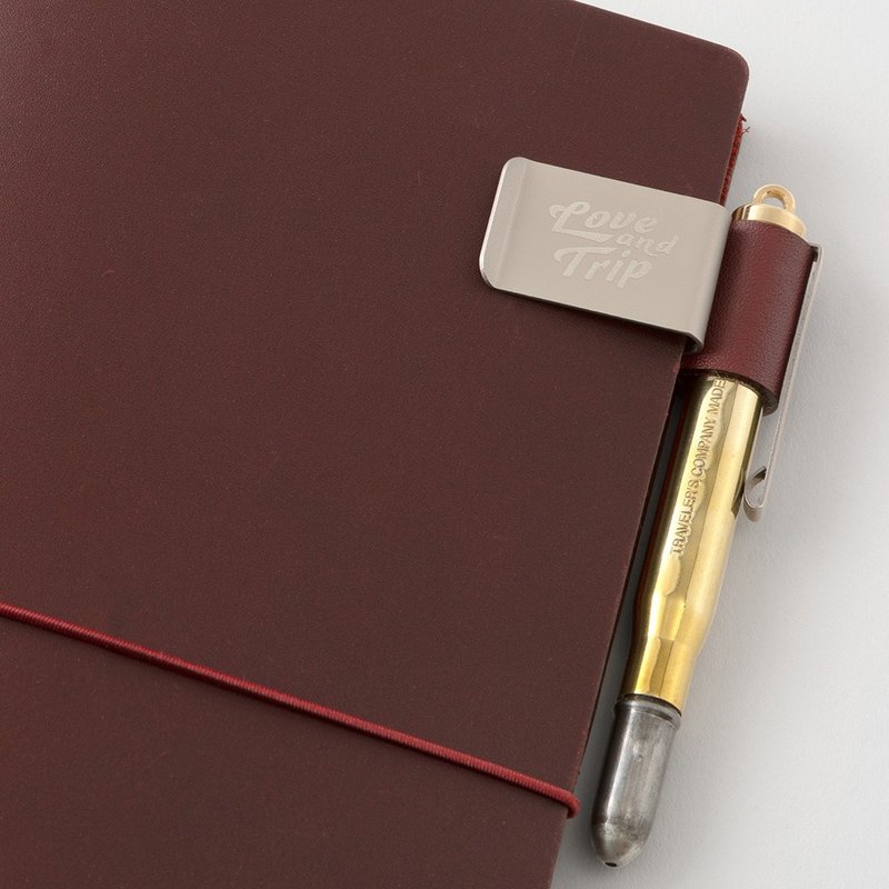 Traveler's Notebook LOVE AND TRIP 限定笔套-红 - 铅笔盒/笔袋 - 真皮 红色