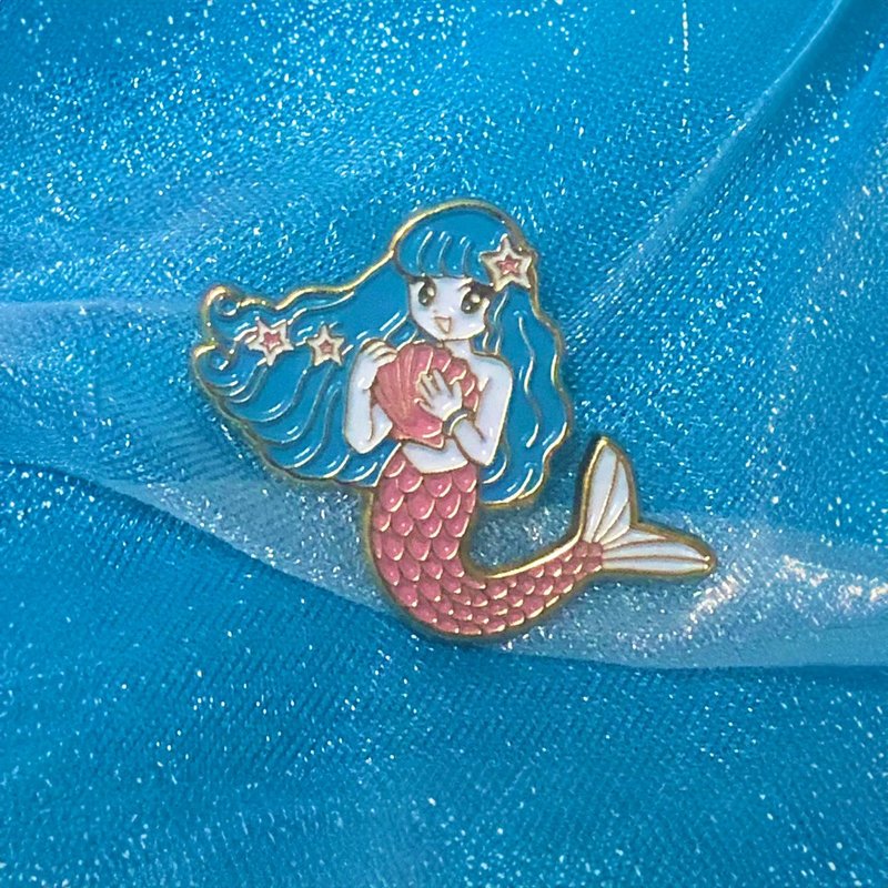 海洋纪念品美人鱼别针徽章 - 徽章/别针 - 其他金属 多色
