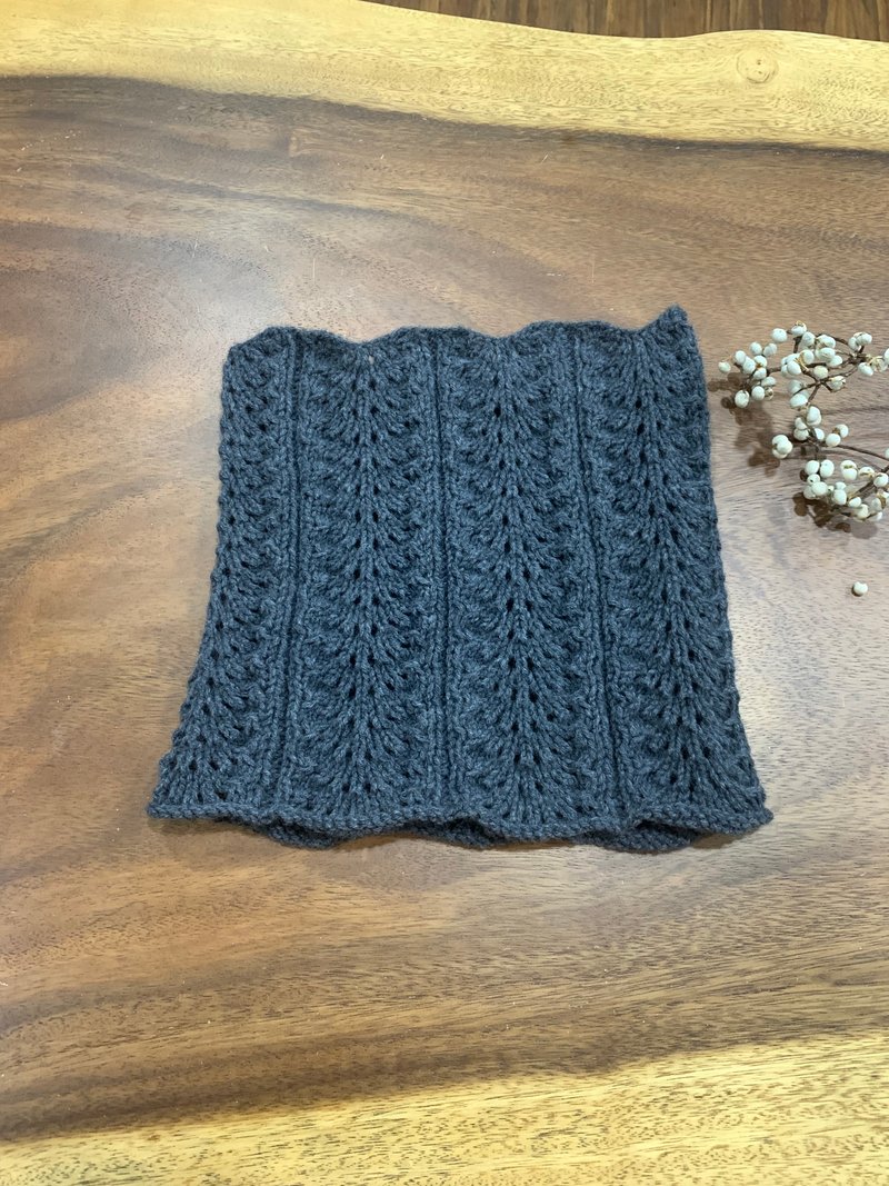 围脖系列。。节节高升。铁灰色。围巾。中性款。高质感 - 围巾/披肩 - 羊毛 