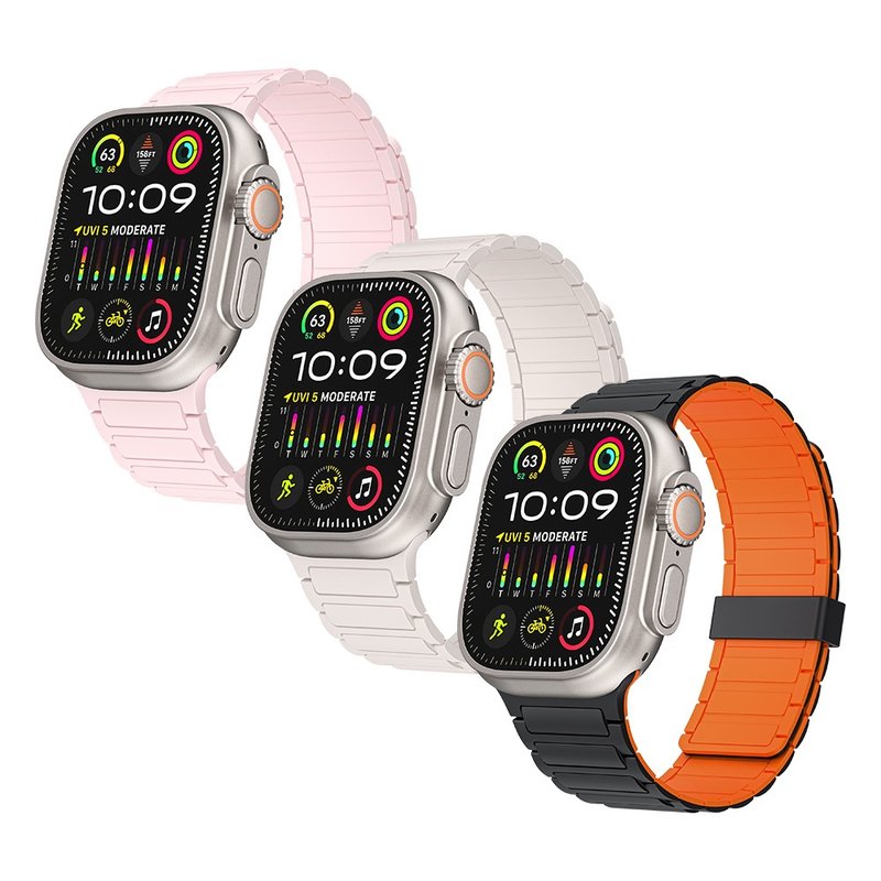 Hipporizz Apple Watch (42/44/45/46/49mm) Magnix 磁吸表带 - 表带 - 硅胶 多色