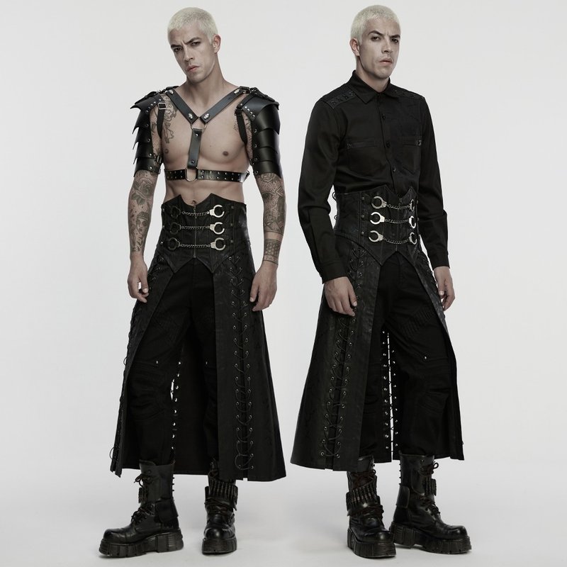 塔塔洛斯反叛囚徒手铐战裙 - 男士长裤 - 其他材质 黑色